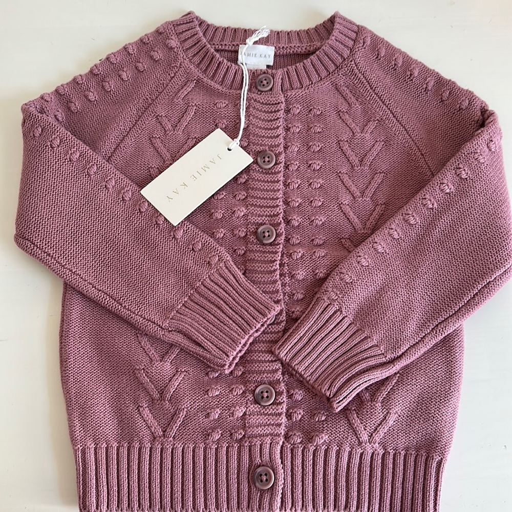 Jamie Kay Cable knit Cardigan size 2Y